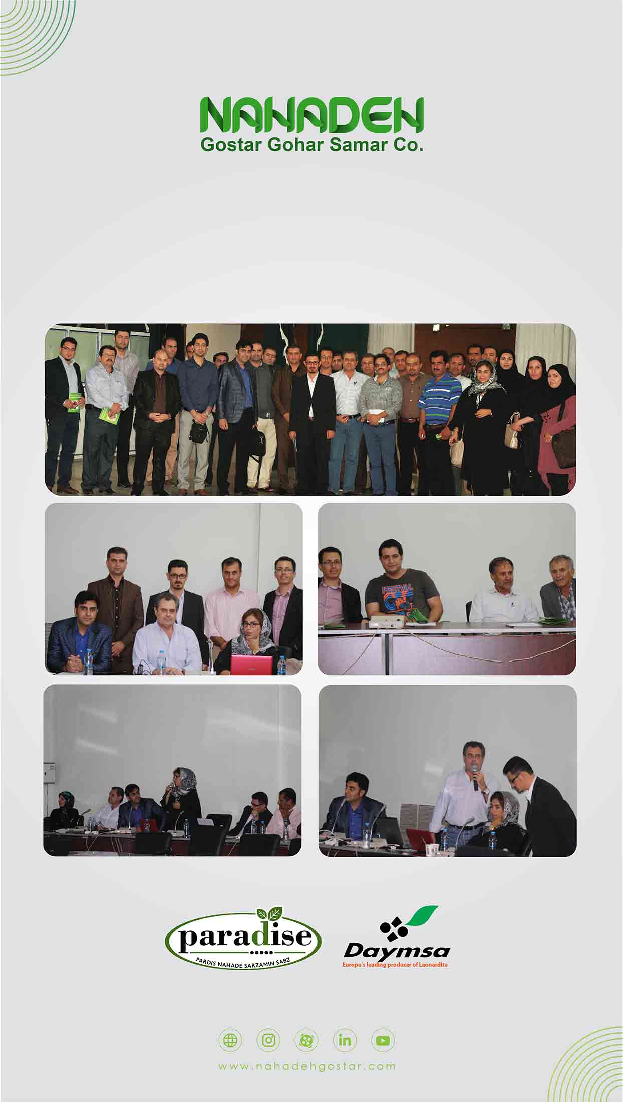 Introducing the products of Daymsa Spain in cooperation with Pardis Nahadeh Sarzamin Sabz 2014 (1)